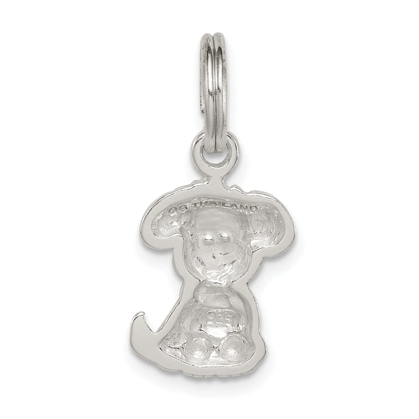 Sterling Silver Enameled Puppy Charm