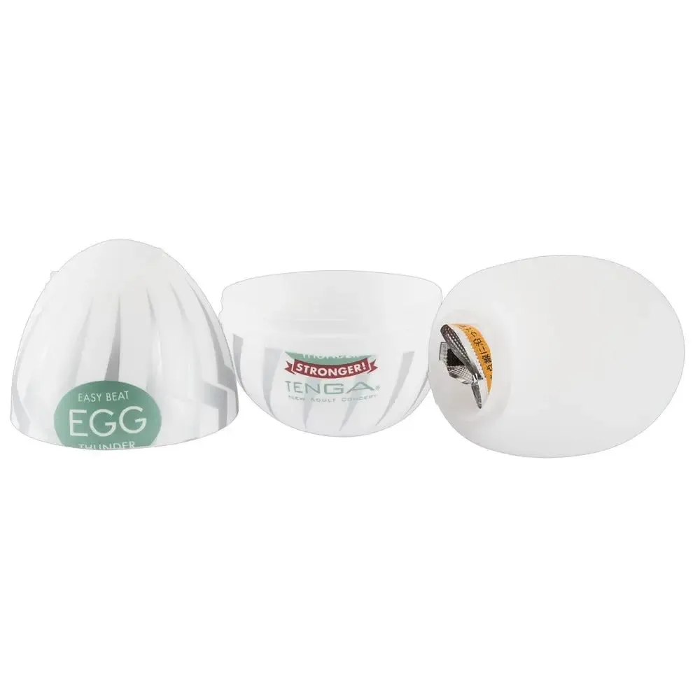 Tenga Silicone Stretchy Clear Thunder Egg Masturbator