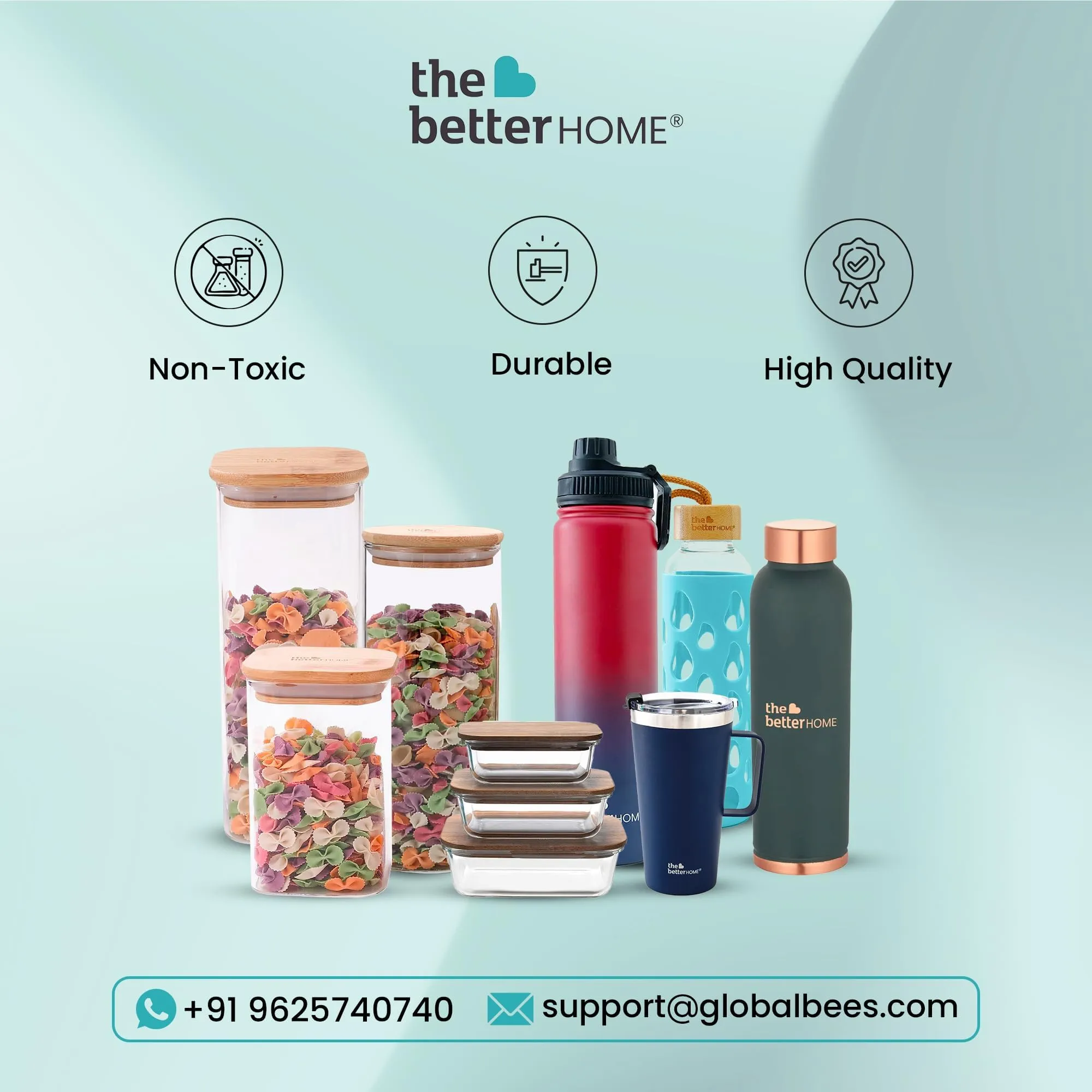 The Better Home Stainless Steel Insulated Water Bottles | 960 ml Each | Thermos Flask Attachable to Bags & Gears | 6/12 hrs hot & Cold | Water Bottle for School Office Travel | Pink-White