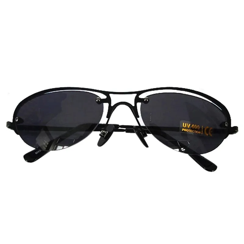 Titanium Ultralight Rimless Matrix Trinity Polarized Sunglasses