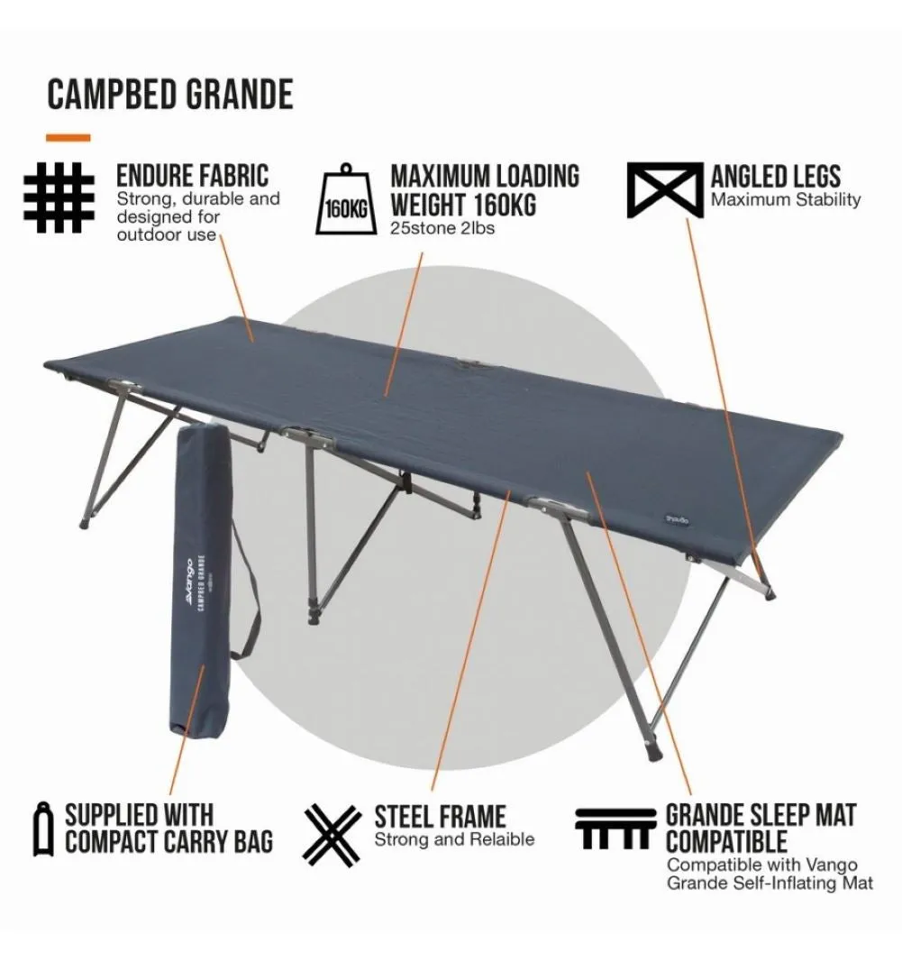 Vango Campbed Grande - Granite Grey